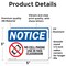 Signmission No Cell Phone Use In This Classroom, 5 in W x Rectangle, Vinyl Decal OS-2PACK-NS-D-35-L-16027 - alternate 4